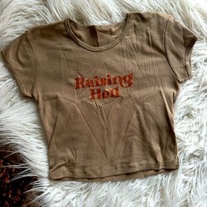 Rebel Soul Collective “Raising Hell” 90’s Baby Crop Tee size Medium
